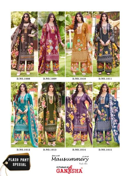 Ganesha mausummery vol 1 cotton dress materials wholesale